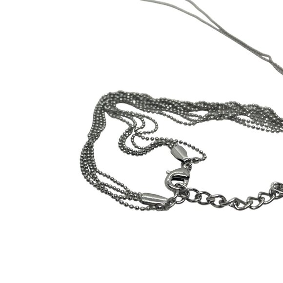 3/$30 8 OTHER REASONS NECKLACE NINE LIVES LARIAT NECKLACE CHOKER SILVER TONE - Picture 11 of 12